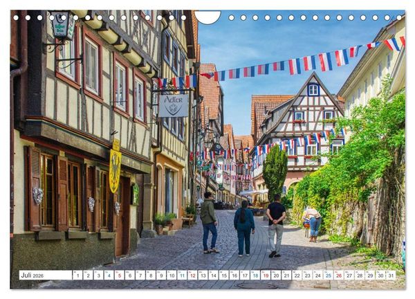 Produktbild: Bad Wimpfen - Kurstadt am Neckar (Wandkalender 2026 DIN A4 quer), CALVENDO Monatskalender