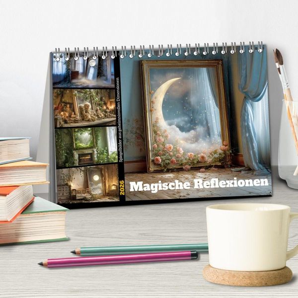 Produktbild: Magische Reflexionen (Tischkalender 2026 DIN A5 quer), CALVENDO Monatskalender