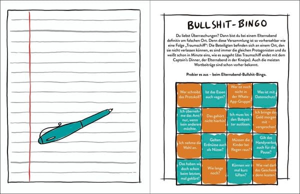 Das Kritzelbuch für den Elternabend