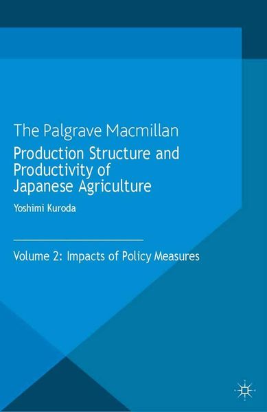 Produktbild: Production Structure and Productivity of Japanese Agriculture