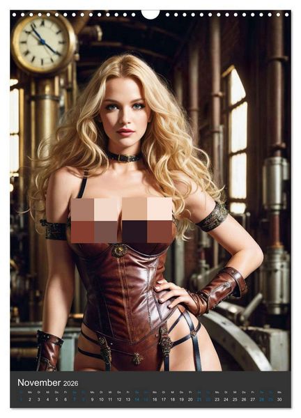 Produktbild: Sinnlicher Steampunk (Wandkalender 2026 DIN A3 hoch), CALVENDO Monatskalender