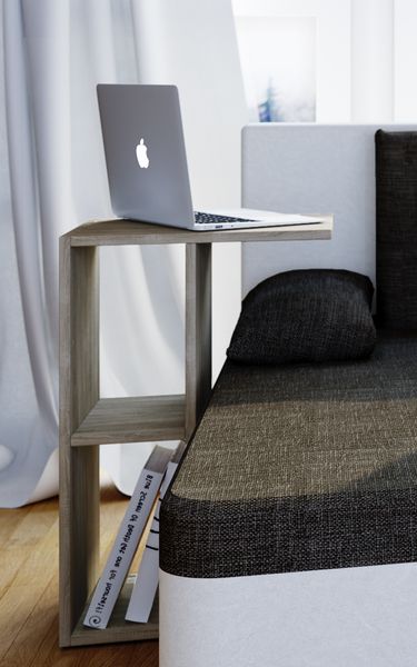 Produktbild: Holz Beistelltisch Couchtisch Sofatisch Nachto