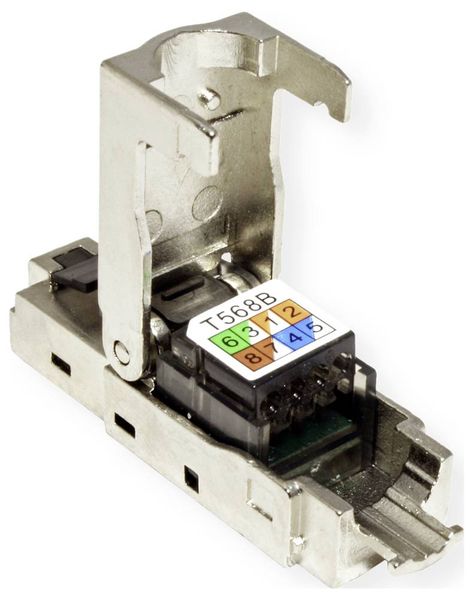 Produktbild: Value 26.99.0371 VALUE feldkonfektionierbarer RJ-45 Stecker Kat.6 (Class E), STP 26.99.0371 Silber 1 St.
