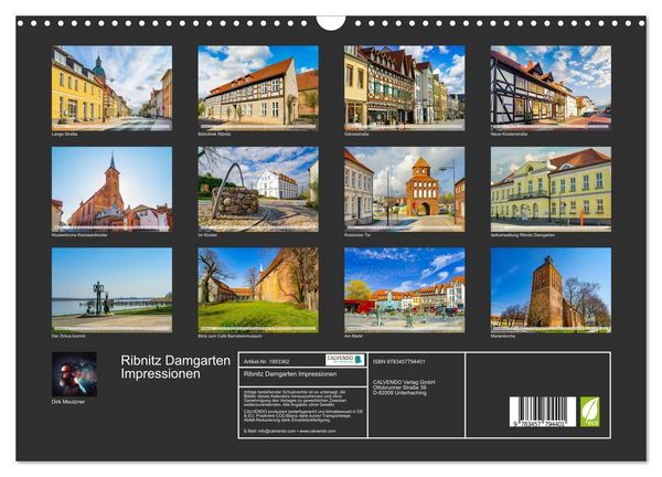 Produktbild: Ribnitz Damgarten Impressionen (Wandkalender 2026 DIN A3 quer), CALVENDO Monatskalender