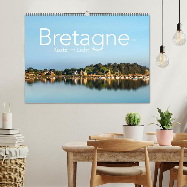 Produktbild: Bretagne - K&uuml;ste im Licht (Wandkalender 2026 DIN A2 quer), CALVENDO Monatskalender