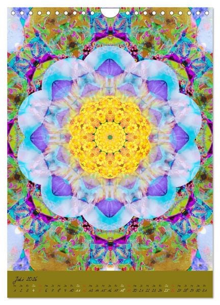 Produktbild: MANDALAS der Natur (Wandkalender 2026 DIN A4 hoch), CALVENDO Monatskalender