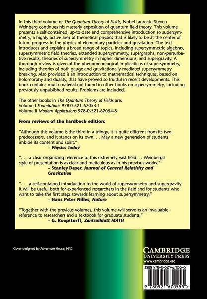 Produktbild: The Quantum Theory of Fields v3