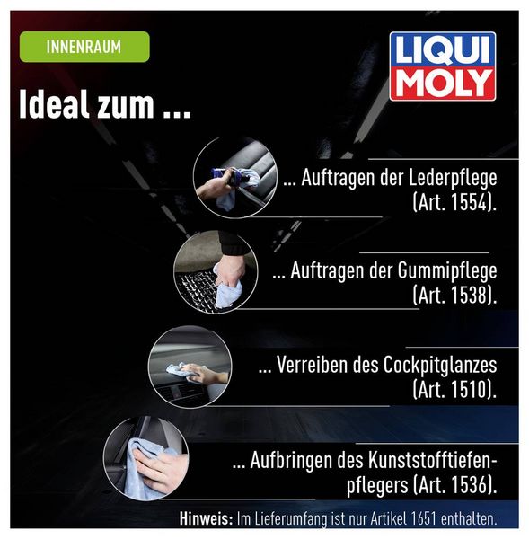 Produktbild: Liqui Moly 1651 Microfasertuch 1 St. (L x B) 40 cm x 40 cm