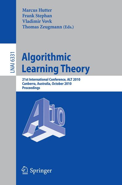 Produktbild: Algorithmic Learning Theory