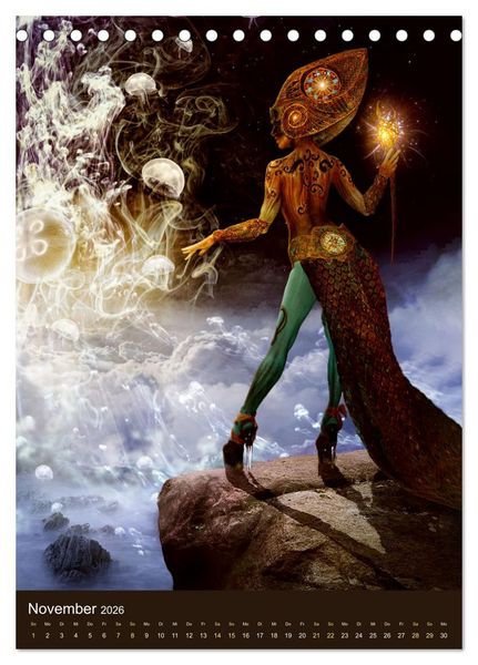 Produktbild: Bodypainting Adventures (Tischkalender 2026 DIN A5 hoch), CALVENDO Monatskalender