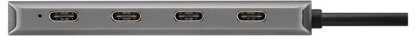 Produktbild: Renkforce RF-6872246 USB-Hub 4 Port USB-C&reg; USB 3.2 Gen2 10 GBit/s mit Aluminiumgeh&auml;use, mit USB-C&reg; Stecker Grau RF-USBCH-220