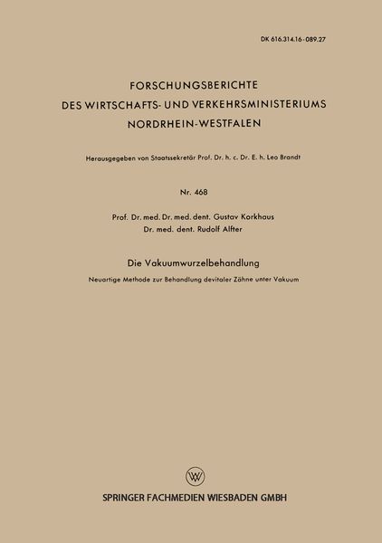 Produktbild: Die Vakuumwurzelbehandlung