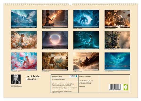 Produktbild: Im Licht der Fantasie (hochwertiger Premium Wandkalender 2026 DIN A2 quer), Kunstdruck in Hochglanz