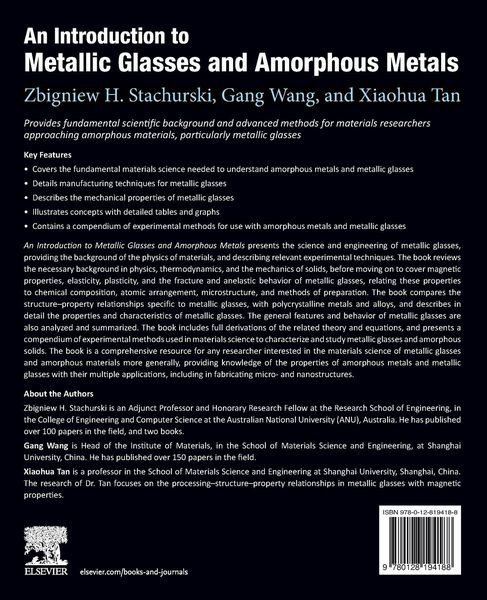 Produktbild: An Introduction to Metallic Glasses and Amorphous Metals
