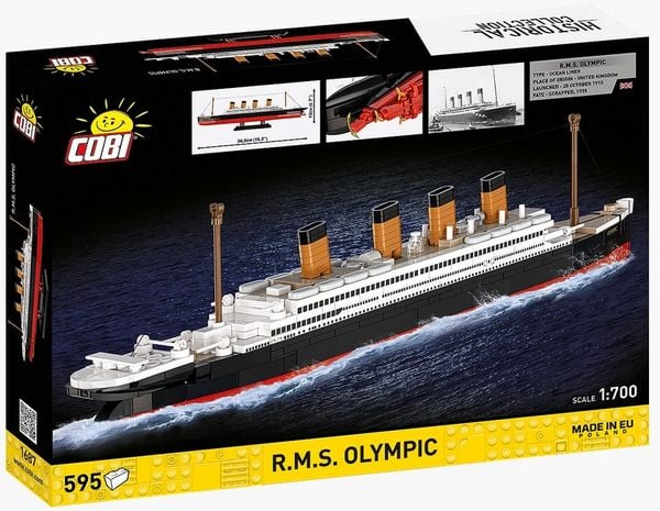 Produktbild: COBI Historical Collection 1687 - R.M.S. Olympic, Bausatz 1:700, 595 Klemmbausteine