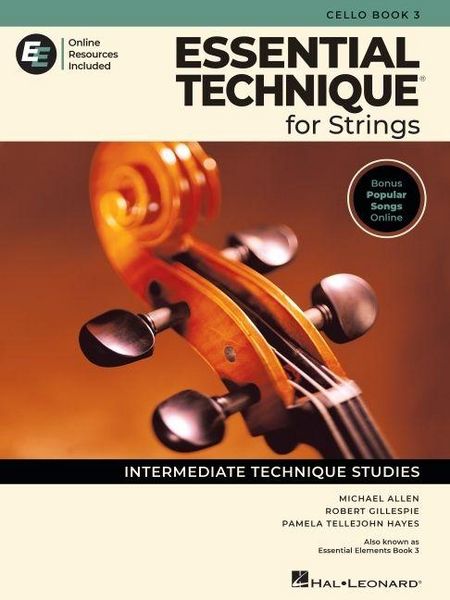 Produktbild: Essential Technique for Strings - Cello Book 3 with Online Resources