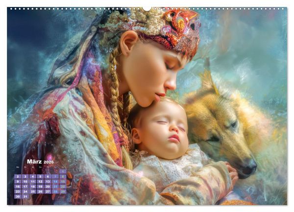 Produktbild: Zeichen der Liebe &ndash; Malerische Fantasiewerke (hochwertiger Premium Wandkalender 2026 DIN A2 quer), Kunstdruck in Hochglanz