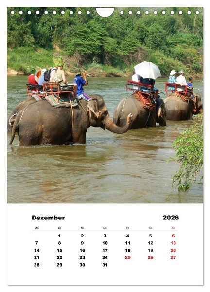Produktbild: Thailand - Eine kleine Rundreise (Wandkalender 2026 DIN A4 hoch), CALVENDO Monatskalender
