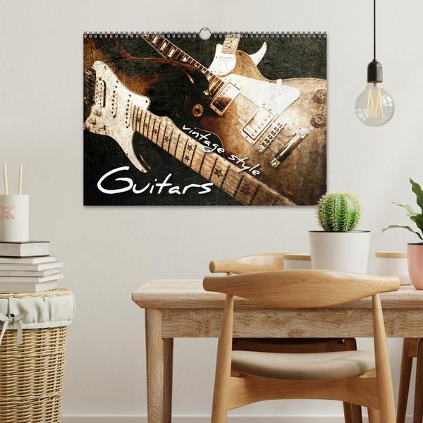 Produktbild: GUITARS Vintage Style (Wall Calendar 2026 DIN A3 landscape), CALVENDO 12 Month Wall Calendar