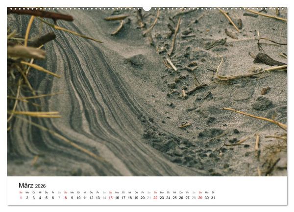 Produktbild: D&uuml;nenmomente - Ein Tag in den D&uuml;nen Nordj&uuml;tlands (hochwertiger Premium Wandkalender 2026 DIN A2 quer), Kunstdruck in Hochglanz