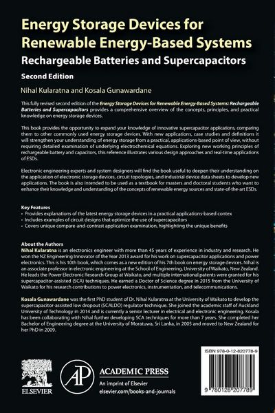 Produktbild: Energy Storage Devices for Renewable Energy-Based Systems