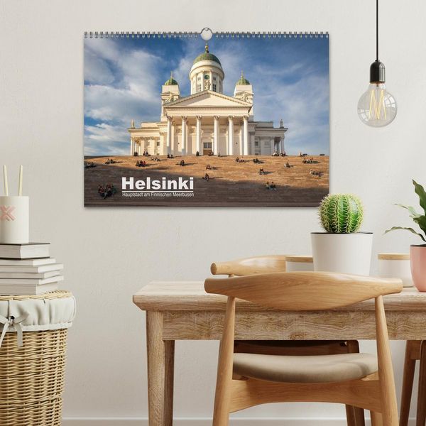 Produktbild: Helsinki - Hauptstadt am Finnischen Meerbusen (Wandkalender 2026 DIN A3 quer), CALVENDO Monatskalender