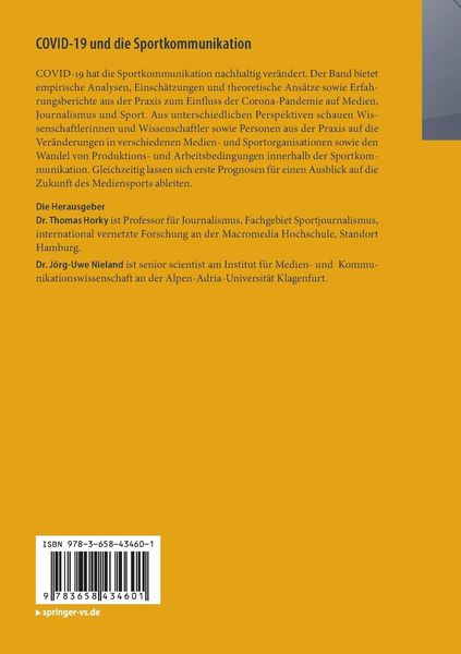 Produktbild: COVID-19 und die Sportkommunikation