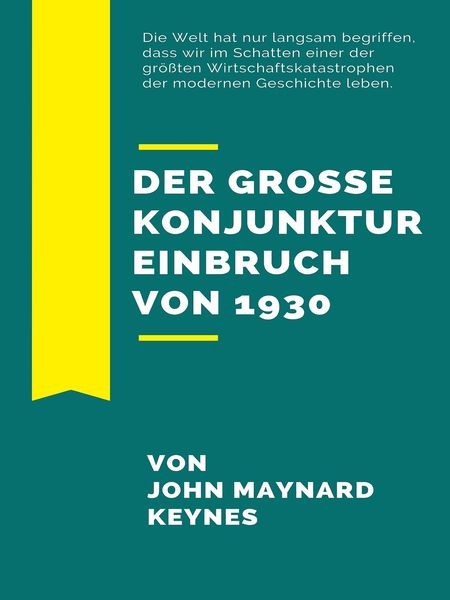 Produktbild: Der gro&szlig;e Konjunktureinbruch von 1930