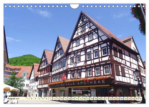 Produktbild: Unterwegs in Bad Urach (Wandkalender 2027 DIN A4 quer), CALVENDO Monatskalender