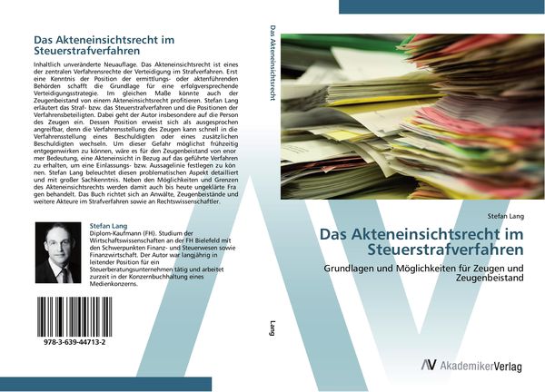 Produktbild: Das Akteneinsichtsrecht im Steuerstrafverfahren