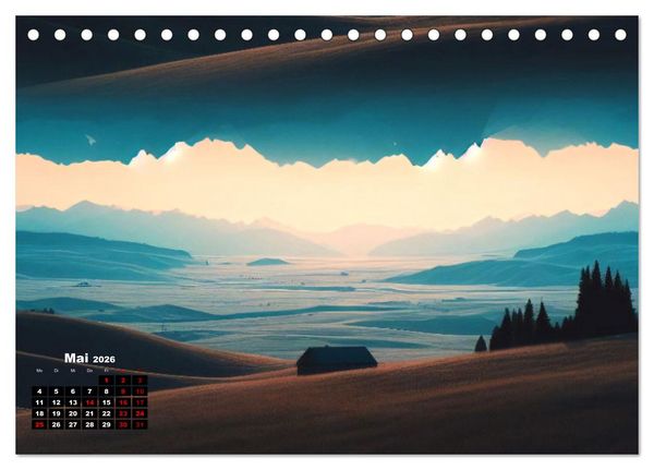 Produktbild: Pr&auml;rie Welten - Ein Kalender, der die Seele der Pr&auml;rie einf&auml;ngt. (Tischkalender 2026 DIN A5 quer), CALVENDO Monatskalender