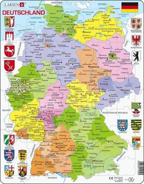 Produktbild: Deutschland (politisch) (Kinderpuzzle)