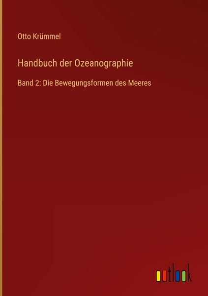 Produktbild: Handbuch der Ozeanographie