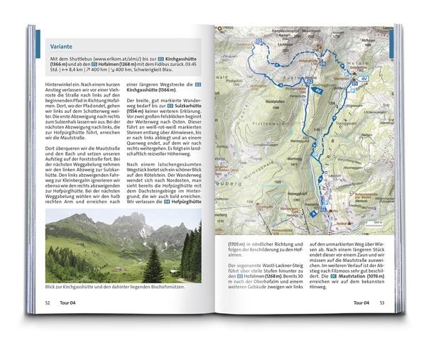 Produktbild: KOMPASS Wanderf&uuml;hrer Dachstein-Tauern Ost, 70 Touren mit Extra-Tourenkarte