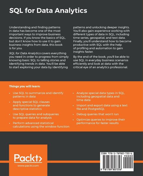 Produktbild: SQL for Data Analytics
