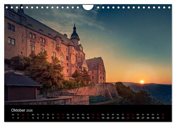Produktbild: M&auml;rchenhaftes Marburg (Wandkalender 2026 DIN A4 quer), CALVENDO Monatskalender