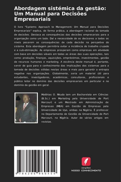 Produktbild: Abordagem sist&eacute;mica da gest&atilde;o: Um Manual para Decis&otilde;es Empresariais
