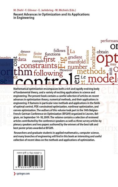 Produktbild: Recent Advances in Optimization and its Applications in Engineering