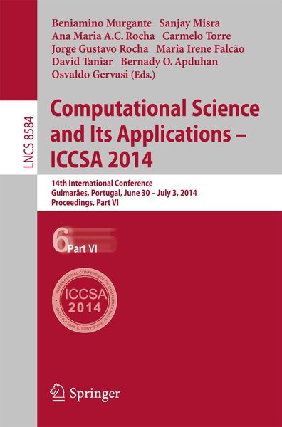 Produktbild: Computational Science and Its Applications - ICCSA 2014