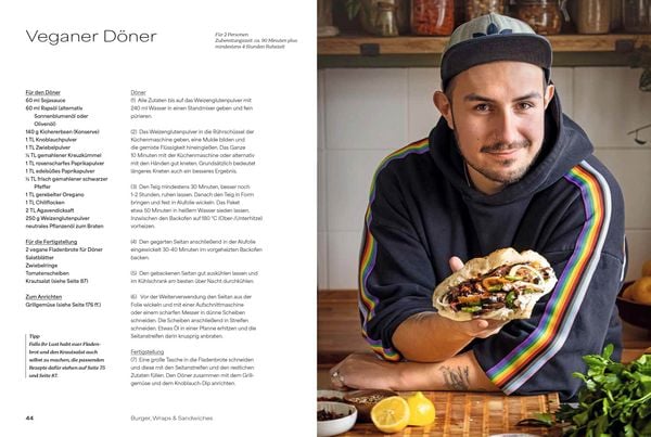Produktbild: Veganes Kochbuch &ndash; G&ouml;nn dir noch mehr!: BBQ, Burger, Burrito & Co. &ndash; alles vegan, alles delicious
