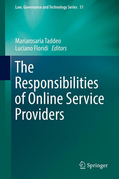 Produktbild: The Responsibilities of Online Service Providers