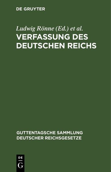 Produktbild: Verfassung des Deutschen Reichs