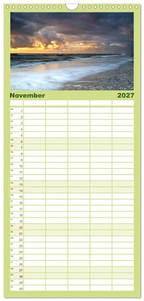 Produktbild: Familienplaner 2027 - Die Insel R&ouml;m&ouml; mit 5 Spalten (Wandkalender, 21 x 45 cm) CALVENDO