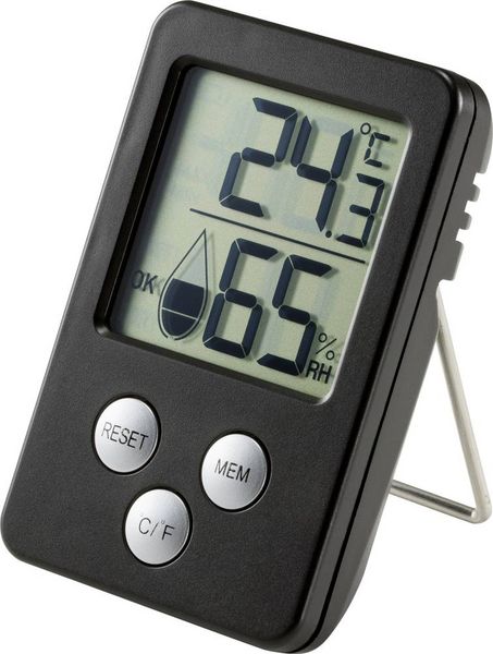 Produktbild: Thermo-/Hygrometer Schwarz E0130