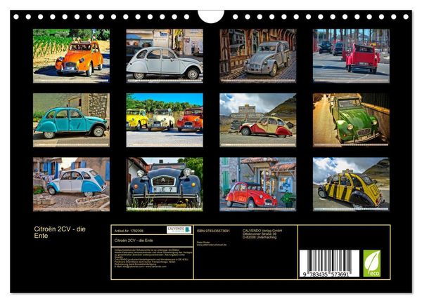 Produktbild: Citro&euml;n 2CV - die Ente (Wandkalender 2025 DIN A4 quer), CALVENDO Monatskalender