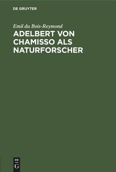Produktbild: Adelbert von Chamisso als Naturforscher