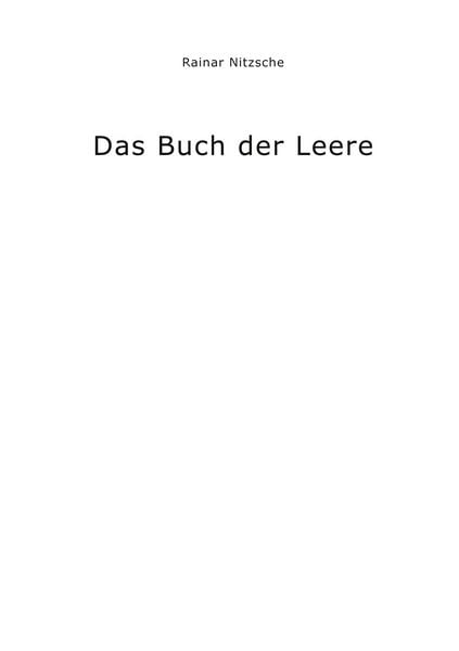 Produktbild: Das Buch der Leere