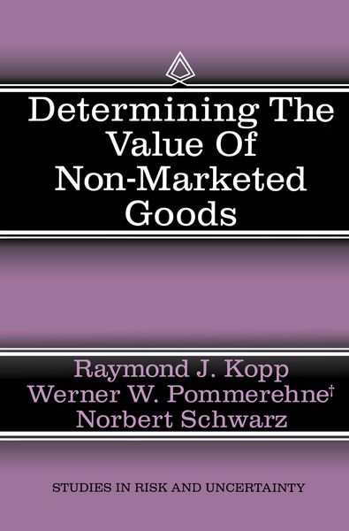 Produktbild: Determining the Value of Non-Marketed Goods