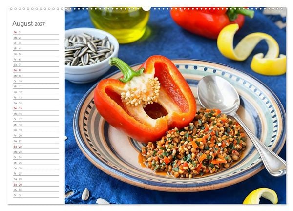 Produktbild: Zero Waste Pesto - 12 Monate, 12 Reste, unendlich Geschmack (hochwertiger Premium Wandkalender 2027 DIN A2 quer), Kunstdruck in Hochglanz
