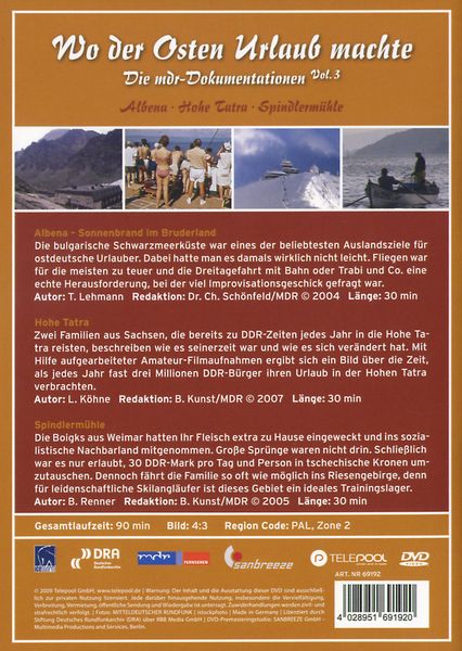 Produktbild: Wo der Osten Urlaub machte Vol. 3 - Albena/Hohe Tatra/Spindlerm&uuml;hle